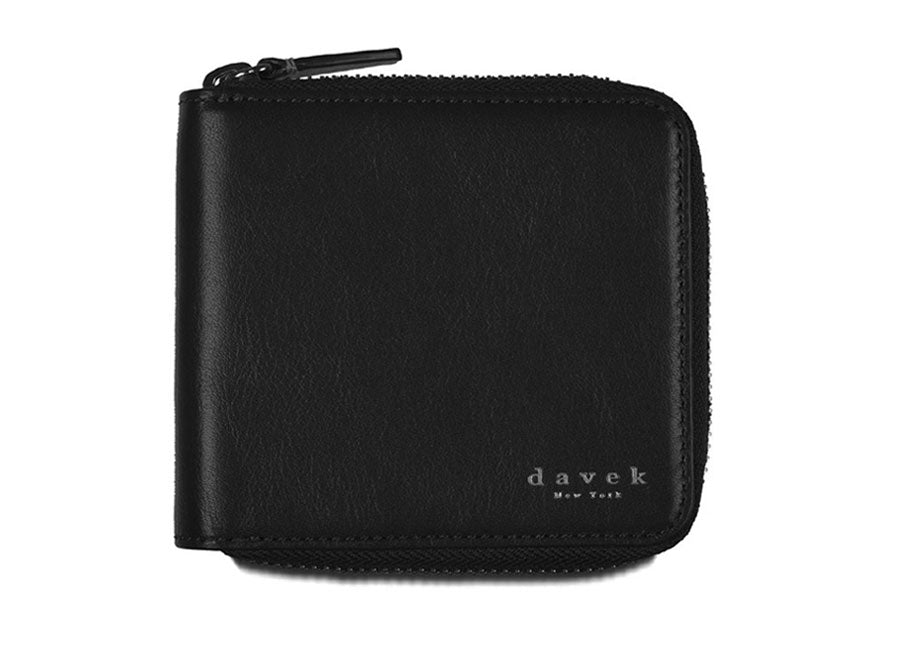 MEDIUM ZIPPER WALLET Black